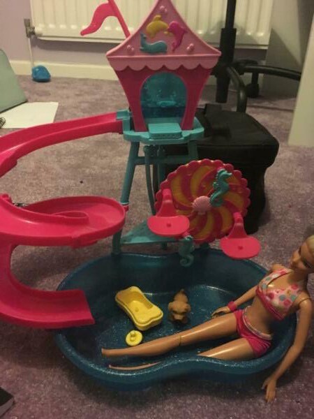 barbie dog swimming pool